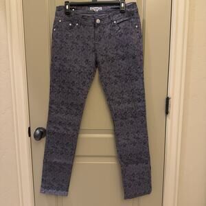 Womens Crunch Floral Print skinny jeans